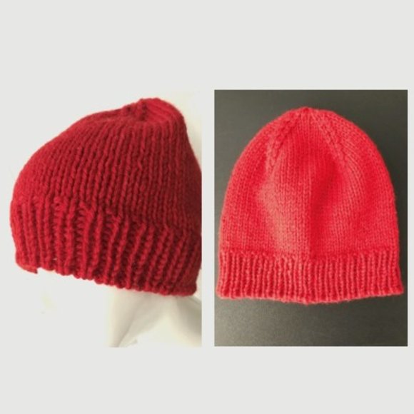 NEW Handmade Wool Hat, Red - Picture 1 of 6
